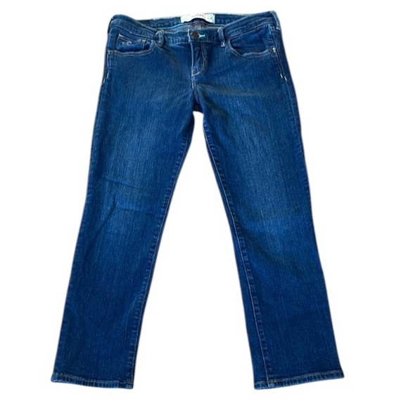 Hollister SoCal Stretch Jeans Womens 28 (Juniors Size 7) Straight Leg Med Wash - Picture 1 of 12